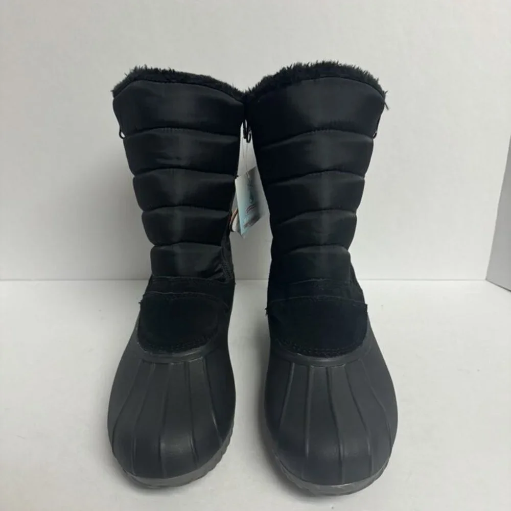 Propet Womens Illia Waterproof Boot Black Size 7 EE